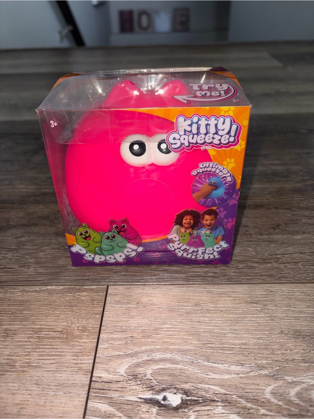 Squeeze Pink Kitty Squeeze Plush Squishy Toy